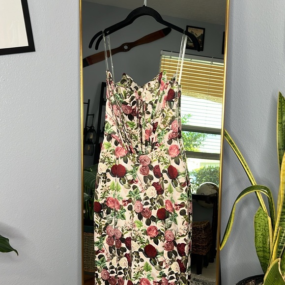 House of Cb ‘Malika’ Vintage Floral Mermaid Maxi Dress - Picture 10 of 11